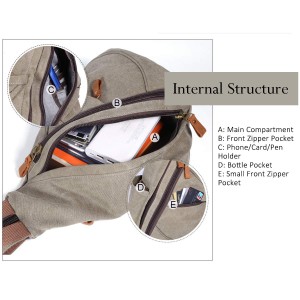 Versatile crossbody backpack is durable for both men and women