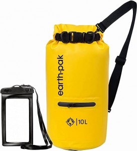 Survival Waterproof Dry Bag with Front Zippered Pocket Keeps Gear Dry for  Kayaking, Beach, Rafting, Boating, Hiking, Camping and Fishing with  Waterproof Phone Case CareFlight and Survival