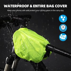 Customizable Bicycle Front Rack Bag Upper Tube Bicycle Phone Mounting Bag Waterproof Bicycle Handlebar Bag
