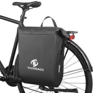Waterproof bicycle bag facilitates large storage space of bicycle bag