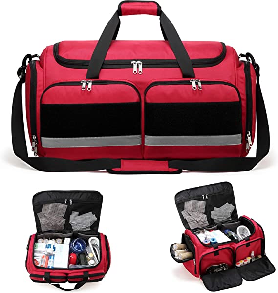 High Quality First Aid Bag Medical - First Aid Kit Empty EMT Bag Only Large for Business School Travel Car Medical Supplies Emergency Trauma Backpack First Responders Back Pack Response Medic Supp...