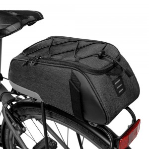 Bike rack bag Waterproof bike backseat bag Bike trunk Cargo bag Road mountain bike road bike transport bag Duffel bag Tote bag