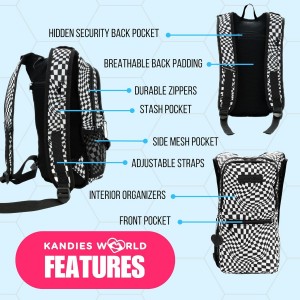Hydration Pack – 2L Water Bladder for Raves, Hiking, Biking, Running bag