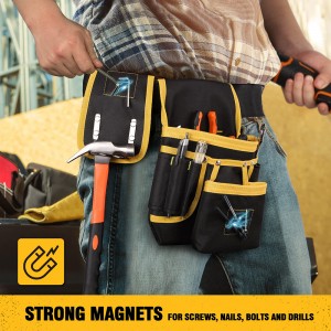 Tool Belt Magnetic tool bag with multiple pockets Tool belt can be customized belt factory direct