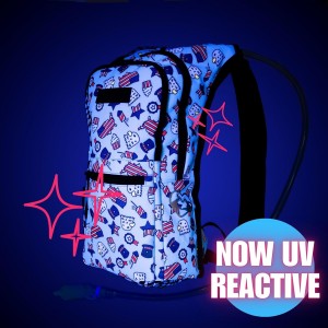 Hydration Pack – 2L Water Bladder for Raves, Hiking, Biking, Running bag