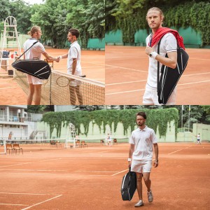 Tennis racquet bag can carry multiple rackets Suitable for men, women, teenagers and children