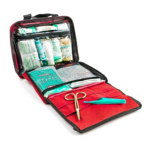 Premium First Aid Kit [90 Pieces] Essential First Aid Kit for Camping, Hiking, Office with Medical Supplies and Handle – First Aid Kit for Home, Car, Travel, Survival
