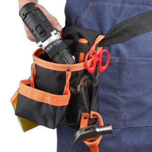Tool bags Electricians Woodworking construction technicians Garden tools Belt Men’s and women’s work accessories orange multi-color custom