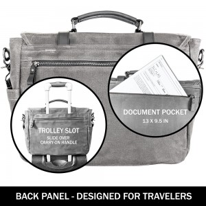 Men’s canvas messenger bag Laptop bag Crossbody bag Office professionals can customize messenger bags