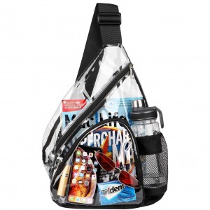 OEM/ODM Manufacturer Fortnite Backpack - Transparent PVC shoulder bag shoulder bag chest bag adjustable shoulder strap – TIGER