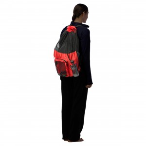 Tidal large mesh rope backpack waterproof durable large capacity