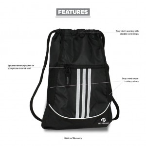 Black Gym drawing bag waterproof durable large capacity bag