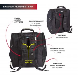 Polyester fiber large capacity bag ski equipment ski backpack can be customized high-end