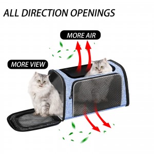 Airline box Pet carrier box collapsible soft-sided travel pet backpack