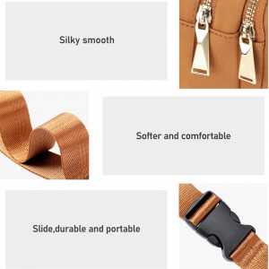 Women’s Fanny pack Men’s fashion Fanny pack with 5 zipper pockets adjustable belt