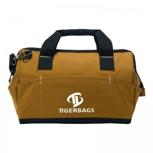 Brown large kit waterproof bag with adjustable shoulder strap customized