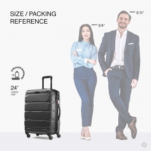 Hardside extendable suitcase Black, multi-color wheeled duffle bag