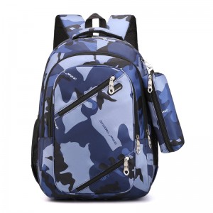 Camo backpack nylon student schoolbag large capacity travel backpack canvas bag wholesale