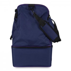 Large capacity travel double bag with large shoe box adjustable straps