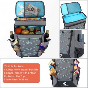 Camping picnic travel cooler bag leak proof insulation can be customized