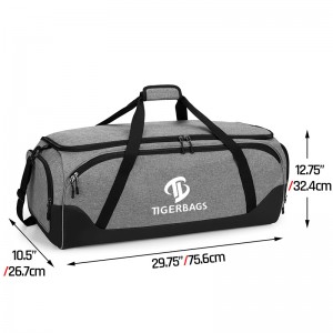 Tennis racket bag can be large capacity with independent ventilated shoe compartment