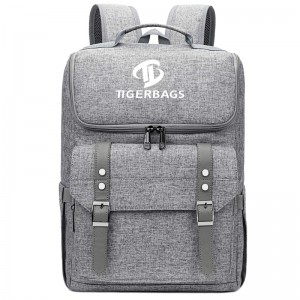 Retro backpack travel laptop backpack usb charging port customization