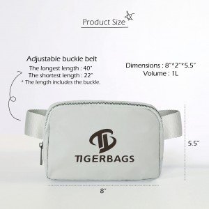 Unisex mini belt bag with adjustable bag suitable for exercise