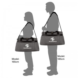 Travel Duffel Bag Light Gray Travel Duffel Bag Carrying overnight bag