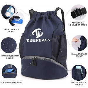 Large Capacity Backpack Ball Bag with Ball Compartment Ball Backpack