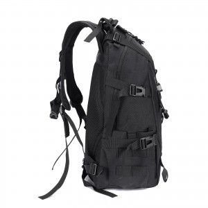 Black Oxford cloth large capacity waterproof tactical backpack