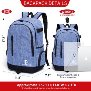 Computer Backpack with Compartment Waterproof Convenient Backpack