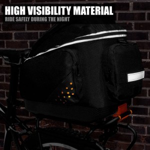 Bicycle back-up bag – clip-on quick retracting bicycle commuter bag factory direct sales