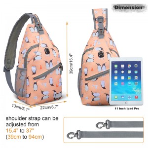 Men’s and women’s identical small slanting sling Backpack – waterproof mini shoulder bag chest bag travel