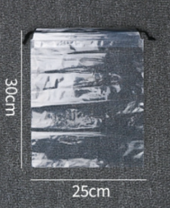 Transparent Belt Pocket with Logo Printing, Drawstring Dust Bag