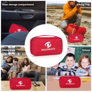 Compact first aid kit is waterproof, durable and wear-resistant with handle