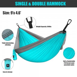 Customizable Camping Camping Hammock Double and Single Portable Hammock