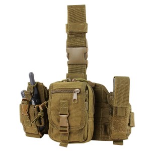 Practical and durable Tactical Drop Leg Pouch Bag is removable