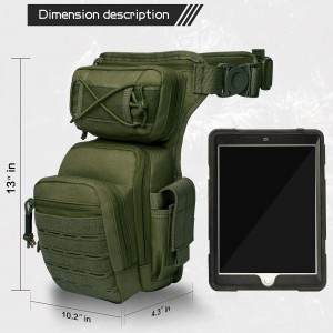 Multifunctional waterproof and durable Tactical Drop Leg Pouch Bag for men and women