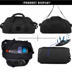 Gym bag duffle bag Sports travel exercise bag with shoe bag Tactical duffle