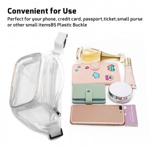 Waterproof Cute Transparent Waist Bag Easy to Carry Waist Bag