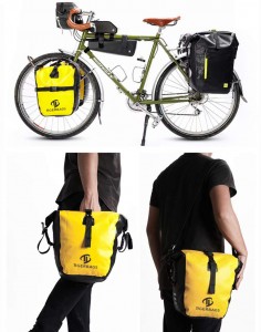 Bicycle board bag Waterproof bicycle backseat luggage case