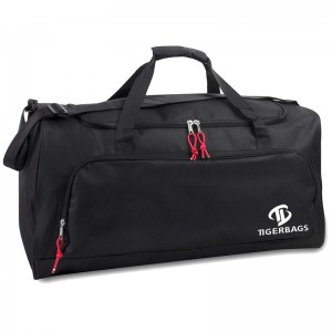 Lightweight canvas duffel bag, men’s and women’s travel, gym and sports equipment bag/storage bag, black