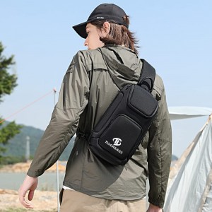 The new waterproof and durable one shoulder backpack chest bag leisure bag