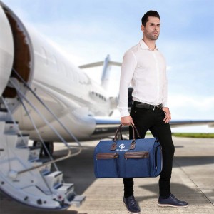 Men’s and women’s adjustable shoulder strap carry-on luggage travel bag