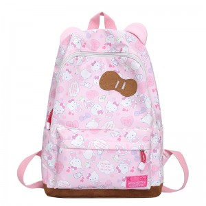 Cat Backpack Large-Capacity Student School Bag Computer Bag College Style Girl Backpack