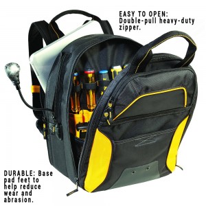 Durable tool bag backpack, yellow multi-color custom, available back amount of large discount