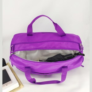 Waterproof 210 twill knit sports travel bag with multiple pockets, with shoe compartment can be separated travel bag