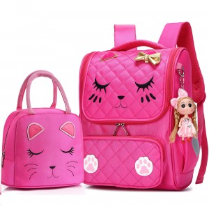 Girls backpack, waterproof backpack, suitable for preschool schoolbag for girls