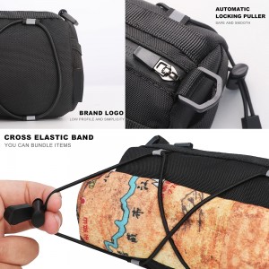 Bike handle bag Bike front bag shoulder bag storage bag with shoulder strap, suitable for road mountain bike riding trips