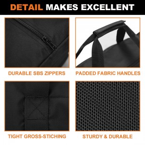 Sports Duffel bag-oversized travel duffel bag, upgraded zipper, durable waterproof, black